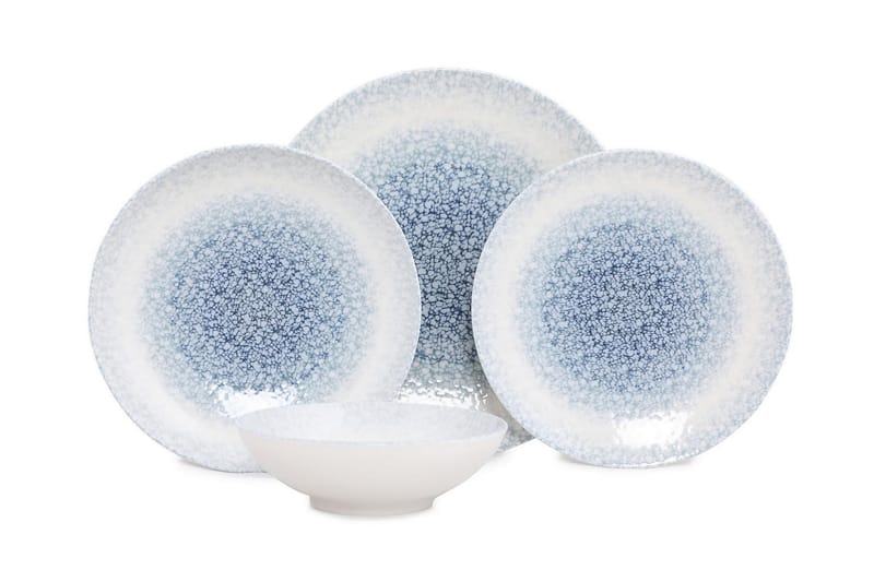 Tallerkensett Subatan 24 Deler - Porselen/Hvit - Servering & borddekking - Tallerkener - Tallerkensett