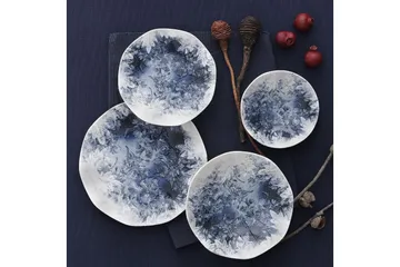 Tallerkensett Subatan 24 Deler - Porselen / Hvit - Servering & borddekking - Tallerkener - Tallerkensett