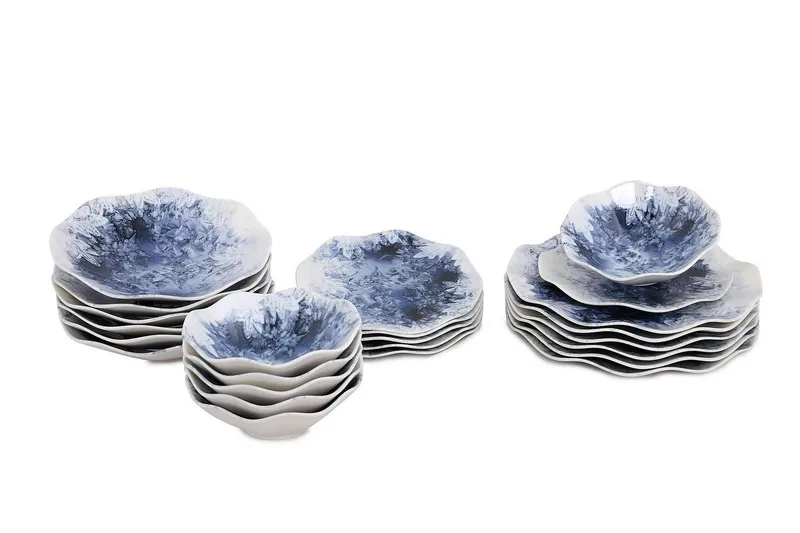 Tallerkensett Subatan 24 Deler - Porselen / Hvit - Servering & borddekking - Tallerkener - Tallerkensett