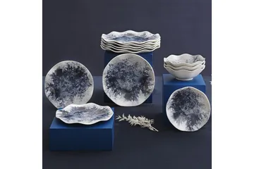 Tallerkensett Subatan 24 Deler - Porselen / Hvit - Servering & borddekking - Tallerkener - Tallerkensett