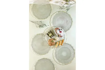 Tharos Tallriksset 28 cm - Gjennomsiktig - Servering & borddekking - Tallerkener - Tallerkensett