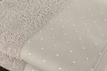 aheser Håndkle 50x90 cm 2-pk - Lysegrå/Hvit - Tekstiler & tepper - Baderomstekstiler