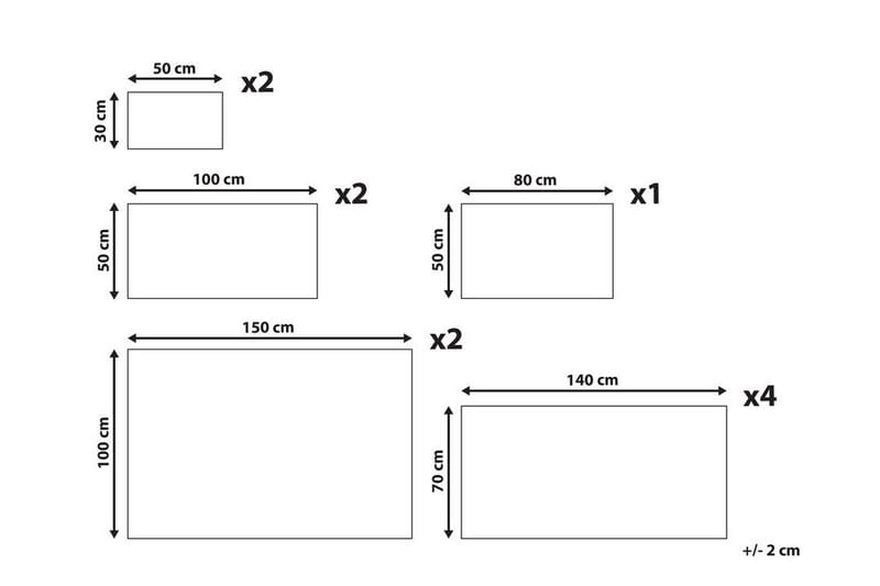 Areora Håndklesett 11-pk - Grå - Tekstiler & tepper - Baderomstekstiler