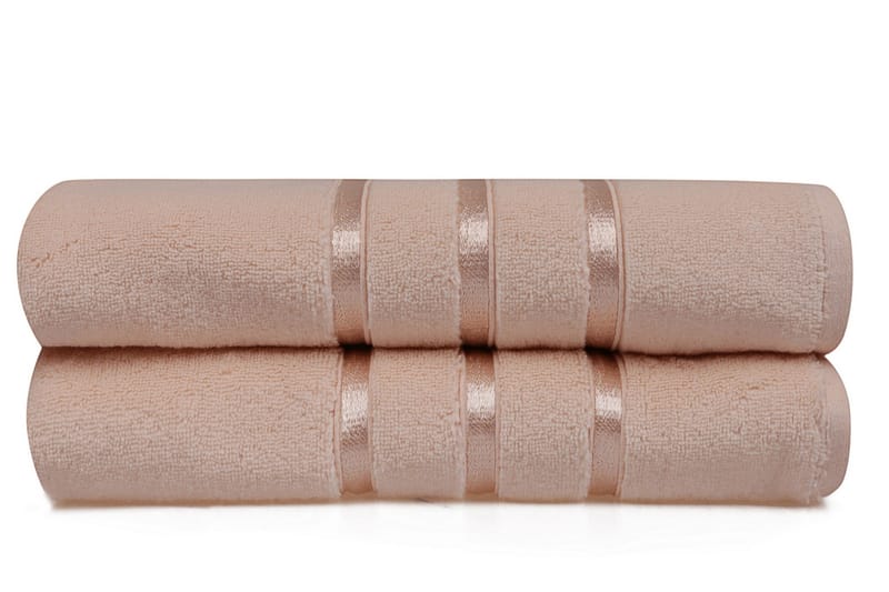 Ashburton Badehåndkle 2-pk - Lakserose - Tekstiler & tepper - Baderomstekstiler