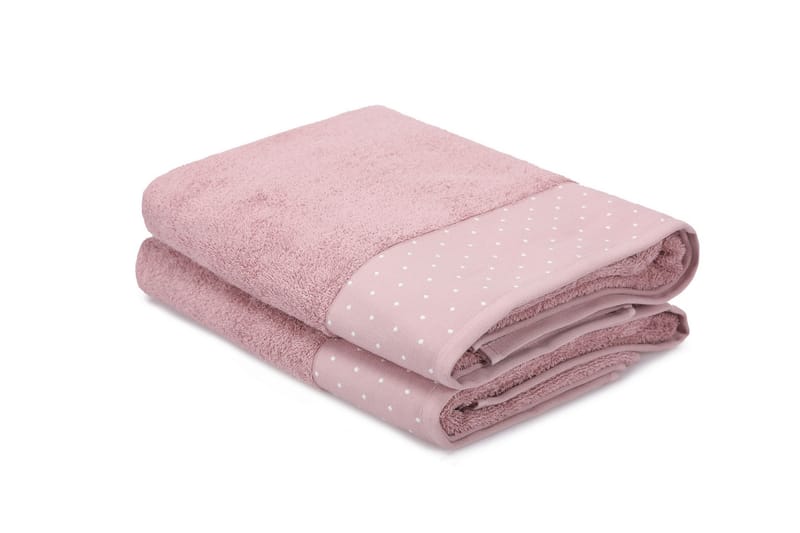 Badehåndkle Ccooling 2-pk - Rød/Hvit - Baderomstekstiler - Håndklær og badehåndkle