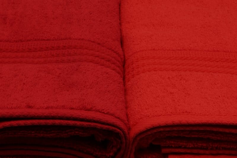 Badehåndkle Hobby 70x140 cm 2-pk - Oransje/Rød/Rosa - Baderomstekstiler - Stort badelaken - Håndklær og badehåndkle