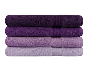 Badehåndkle Hobby 70x140 cm 2-pk - Lilla - Tekstiler & tepper - Baderomstekstiler