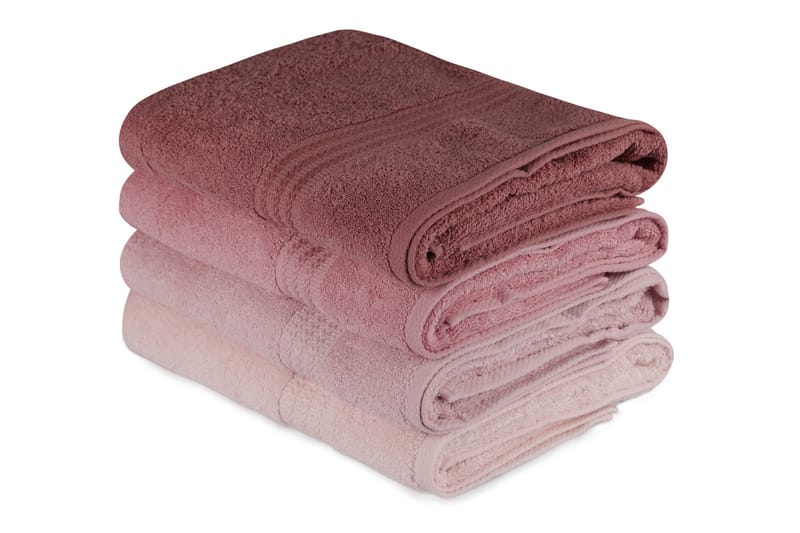 Badehåndkle Hobby 70x140 cm 2-pk - Rosa - Tekstiler & tepper - Baderomstekstiler