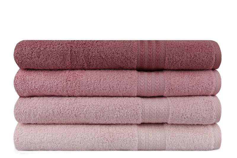 Badehåndkle Hobby 70x140 cm 2-pk - Rosa - Tekstiler & tepper - Baderomstekstiler