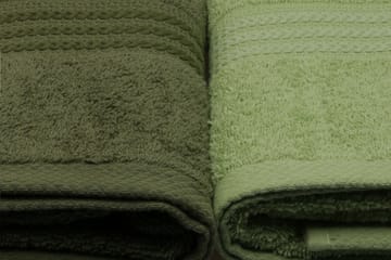 Badehåndkle Hobby 70x140 cm 2-pk - Grønn - Tekstiler & tepper - Baderomstekstiler