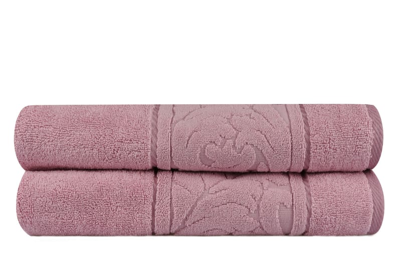 Badehåndkle Hobby 70x140 cm 2-pk - Rosa - Tekstiler & tepper - Baderomstekstiler