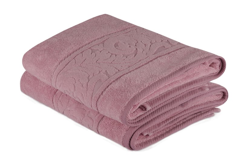 Badehåndkle Hobby 70x140 cm 2-pk - Rosa - Tekstiler & tepper - Baderomstekstiler