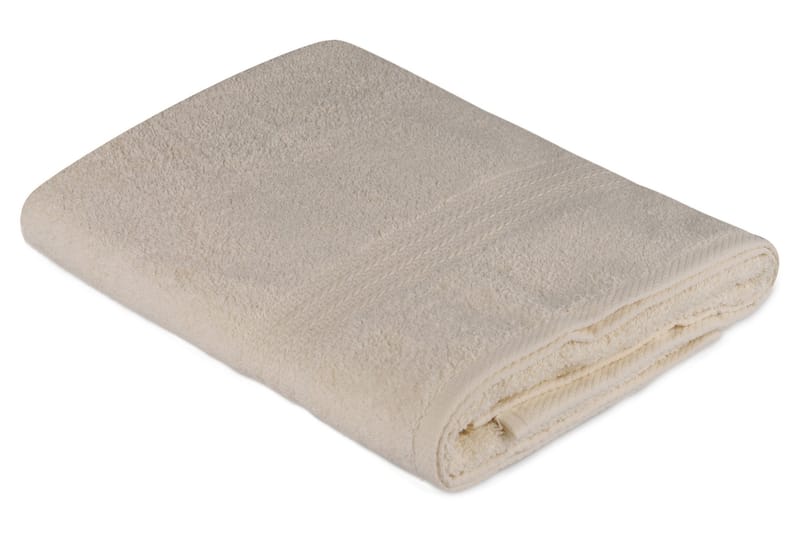 Badehåndkle Hobby 70x140 cm - Creme - Baderomstekstiler - Stort badelaken - Håndklær og badehåndkle