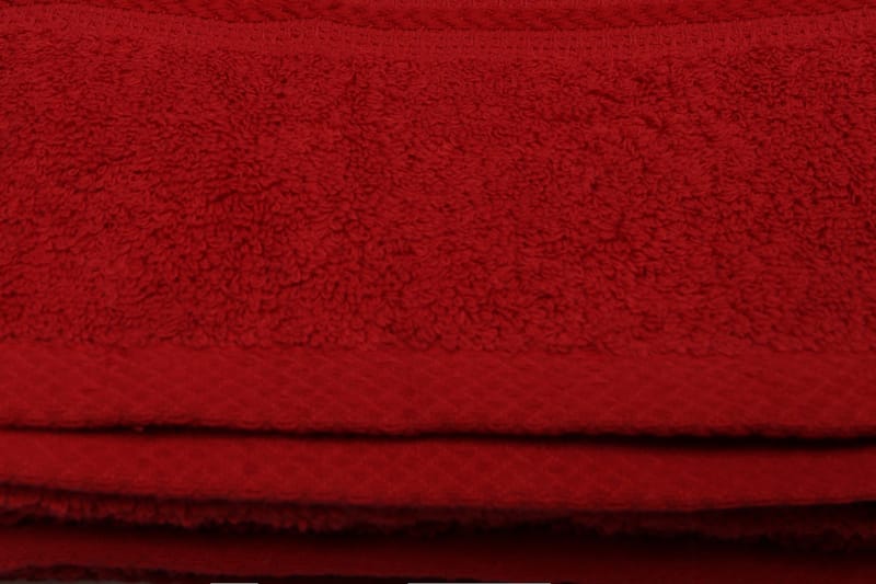 Badehåndkle Hobby 70x140 cm - Rød - Baderomstekstiler - Stort badelaken - Håndklær og badehåndkle