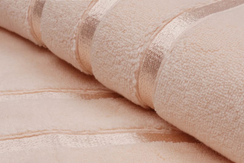 Badehåndkle Rhuddlan 2-pk - Lakserose - Baderomstekstiler - Håndklær og badehåndkle