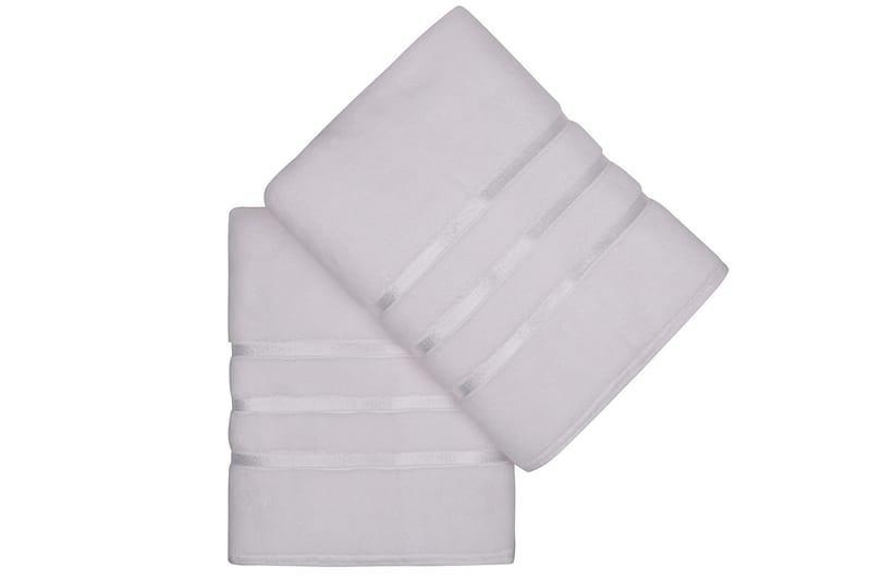Badehåndkle Rhuddlan 2-pk - Hvit - Baderomstekstiler - Håndklær og badehåndkle