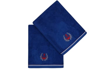 Badehåndkle Rhuddlan 2-pk - Kongeblå - Tekstiler & tepper - Baderomstekstiler