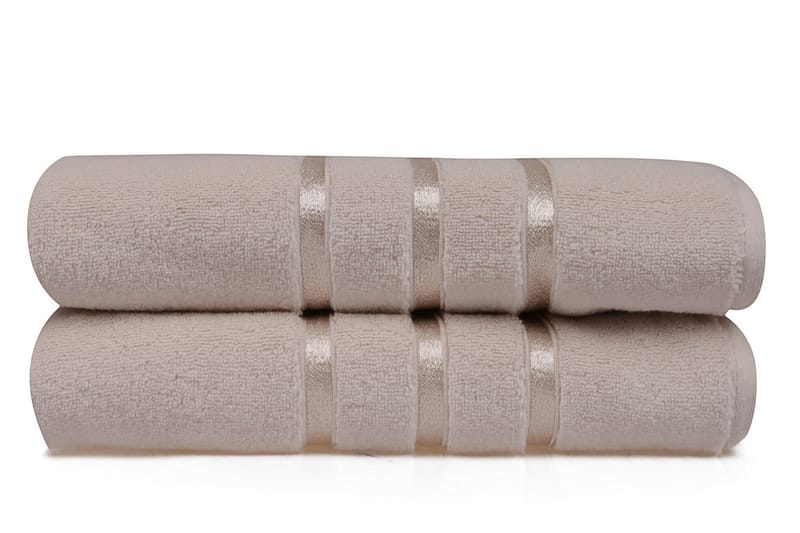 Badehåndkle Rhuddlan 2-pk - Lysegul - Baderomstekstiler - Håndklær og badehåndkle