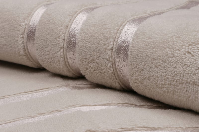 Badehåndkle Rhuddlan 2-pk - Lysebrun - Baderomstekstiler - Håndklær og badehåndkle