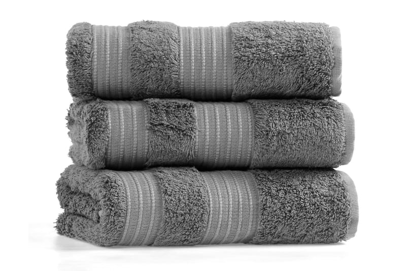 Badehåndkle Skeens - Mørkegrå - Baderomstekstiler - Stort badelaken - Håndklær og badehåndkle