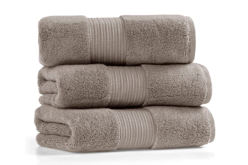 Badehåndkle Skeens - Varmgrå - Baderomstekstiler - Håndklær og badehåndkle