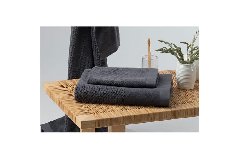 Badelaken Enzo Frotté 90 x 150 cm - Blå - Tekstiler & tepper - Baderomstekstiler