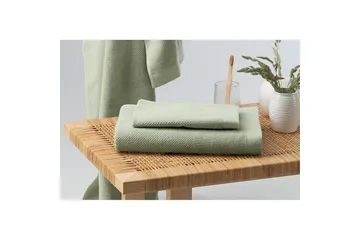 Badelaken Enzo Frotté 90 x 150 cm - Grønn - Tekstiler & tepper - Baderomstekstiler