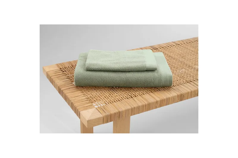 Badelaken Enzo Frotté 90 x 150 cm - Grønn - Tekstiler & tepper - Baderomstekstiler