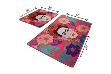 Badematte Baray 2-pk - Flerfarget - Tekstiler & tepper - Baderomstekstiler