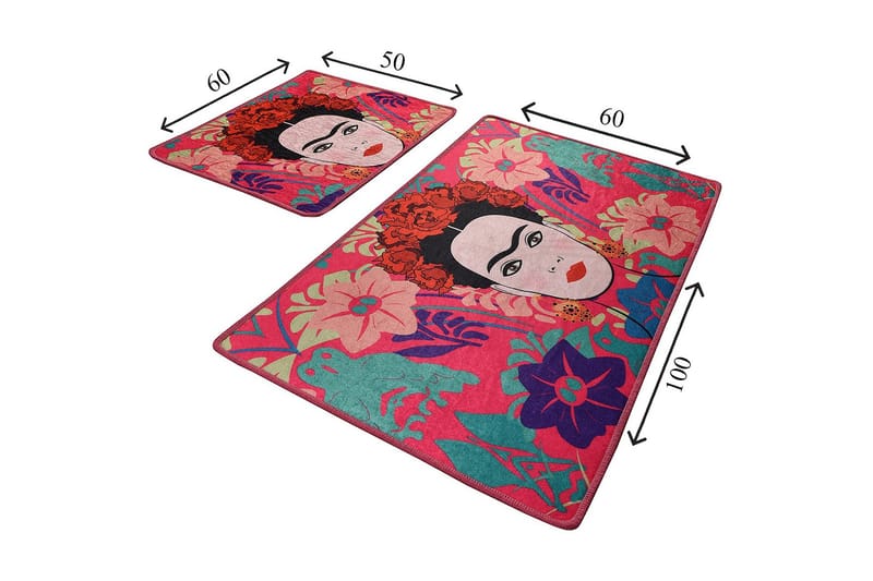 Badematte Baray 2-pk - Flerfarget - Tekstiler & tepper - Baderomstekstiler