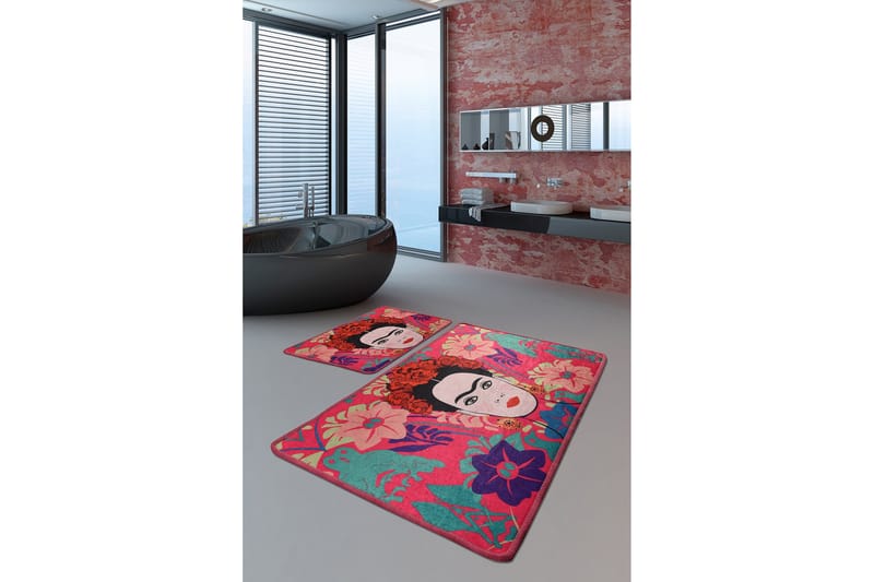Badematte Baray 2-pk - Flerfarget - Tekstiler & tepper - Baderomstekstiler