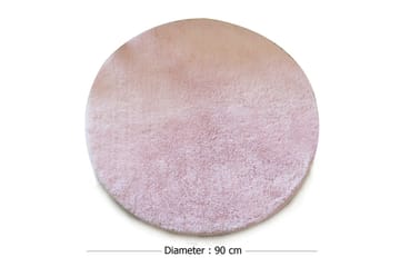 Badematte Chilai Home by Alessia 90 cm Rund - Ljusrosa - Tekstiler & tepper - Baderomstekstiler