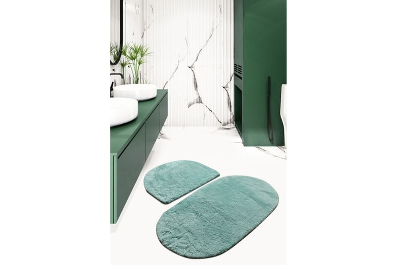 Badematte Chilai Home by Alessia Sett med 2 - Mint - Tekstiler & tepper - Baderomstekstiler