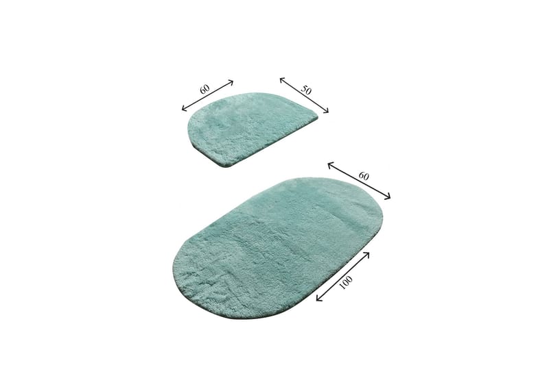 Badematte Chilai Home by Alessia Sett med 2 - Mint - Tekstiler & tepper - Baderomstekstiler