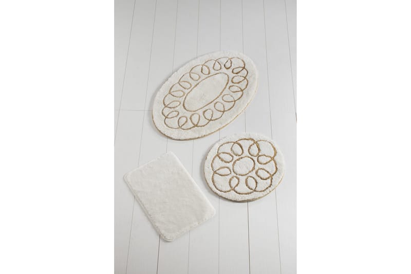 Badematte Chilai Home by Alessia Sett med 3 - Flerfarget - Tekstiler & tepper - Baderomstekstiler