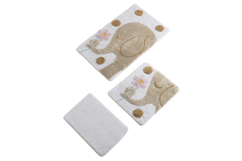Badematte Chilai Home by Alessia Sett med 3 - Flerfarget - Tekstiler & tepper - Baderomstekstiler