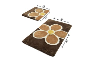 Badematte Chilai Home Sett med 2 - Flerfarget - Tekstiler & tepper - Baderomstekstiler