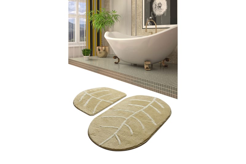 Badematte Chilai Home Sett med 2 - Flerfarget - Tekstiler & tepper - Baderomstekstiler
