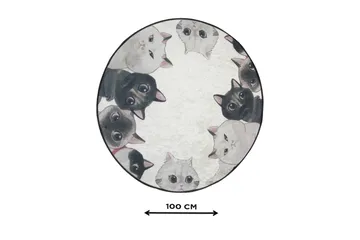 Chilai Home Badematte 100 Rund - Multi - Tekstiler & tepper - Baderomstekstiler