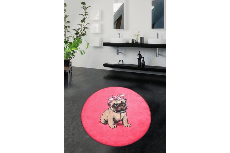 Chilai Home Badematte 100 Rund - Multi - Tekstiler & tepper - Baderomstekstiler