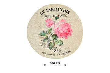 Chilai Home Badematte 100 Rund - Multi - Tekstiler & tepper - Baderomstekstiler