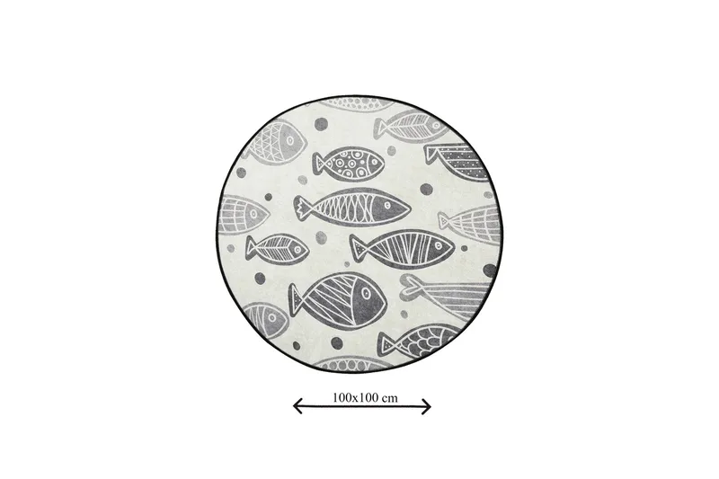 Chilai Home Badematte 100 Rund - Multi - Tekstiler & tepper - Baderomstekstiler