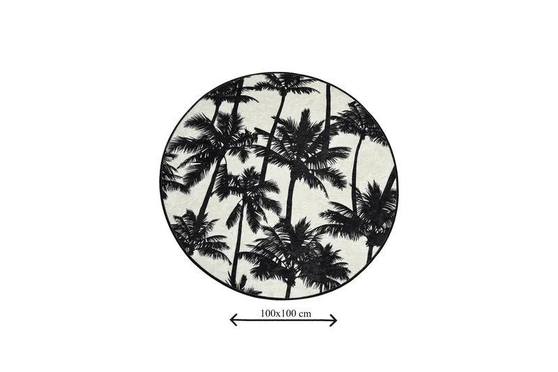 Chilai Home Badematte 100 Rund - Multi - Tekstiler & tepper - Baderomstekstiler