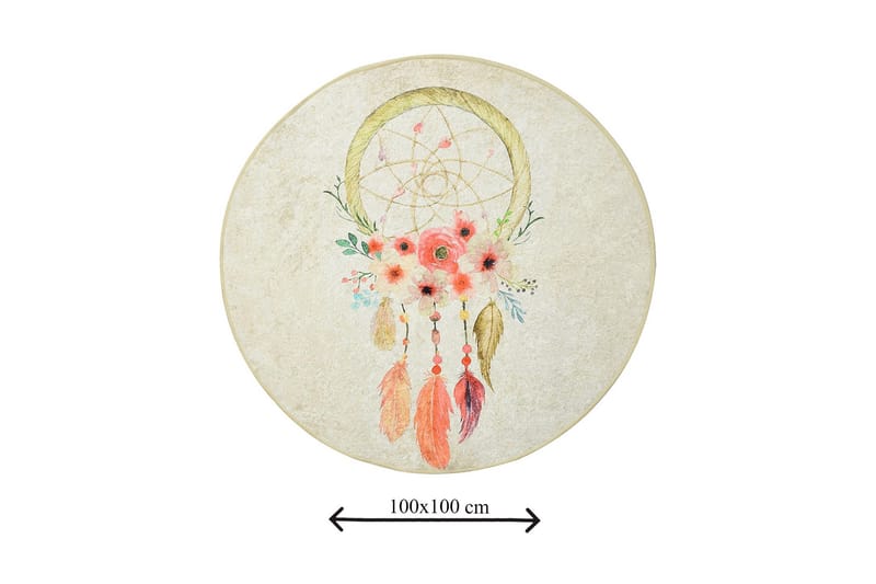 Chilai Home Badematte 100 Rund - Multi - Tekstiler & tepper - Baderomstekstiler