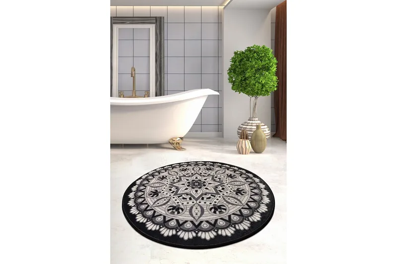 Chilai Home Badematte 100 Rund - Multi - Tekstiler & tepper - Baderomstekstiler