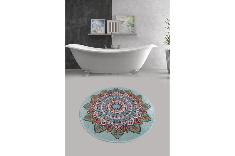Chilai Home Badematte 100 Rund - Multi - Tekstiler & tepper - Baderomstekstiler