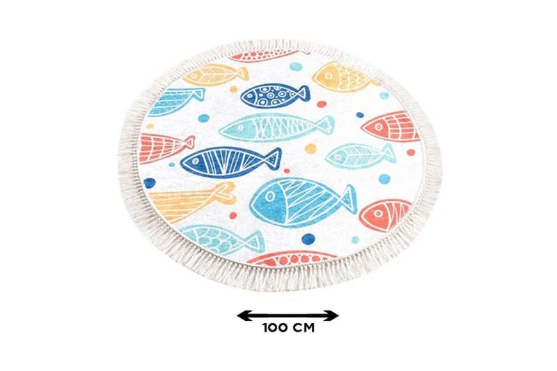 Chilai Home Badematte 100 Rund - Multi - Tekstiler & tepper - Baderomstekstiler