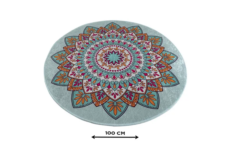 Chilai Home Badematte 100 Rund - Multi - Tekstiler & tepper - Baderomstekstiler