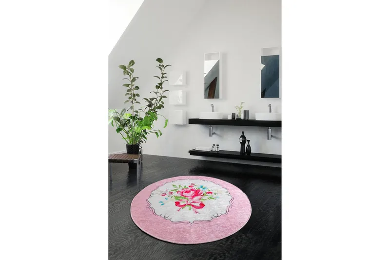 Chilai Home Badematte 100 Rund - Multi - Tekstiler & tepper - Baderomstekstiler