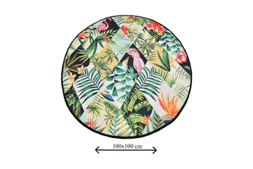 Chilai Home Badematte 100 Rund - Multi - Tekstiler & tepper - Baderomstekstiler